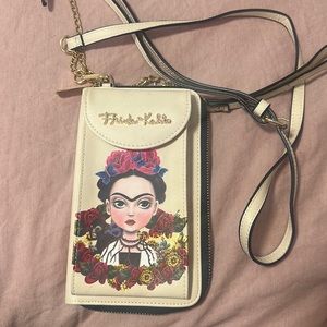 Frida Kahlo crossbody bag purse wallet